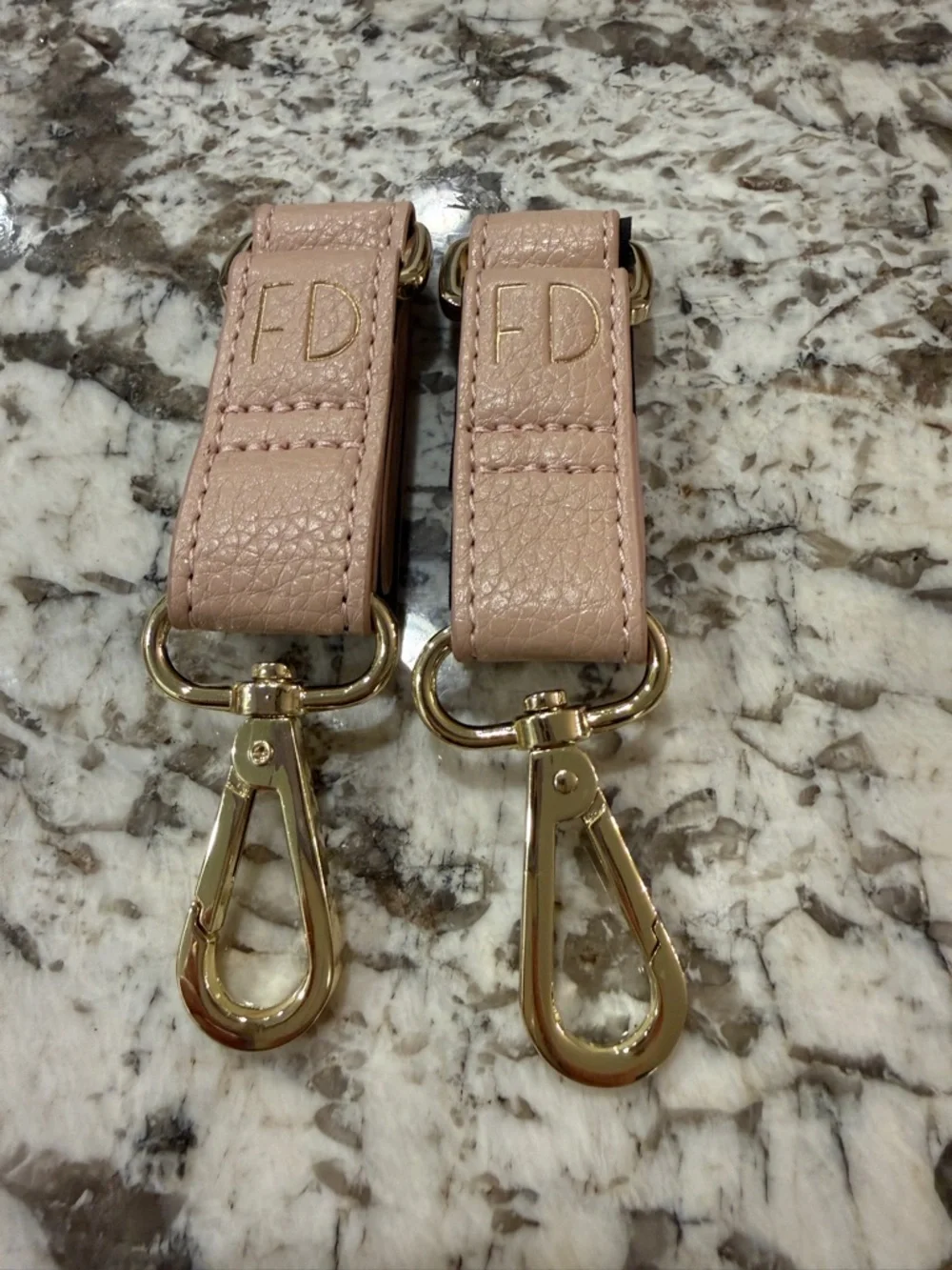 Fawn Design Blush Leather Wristlet Changing Mat